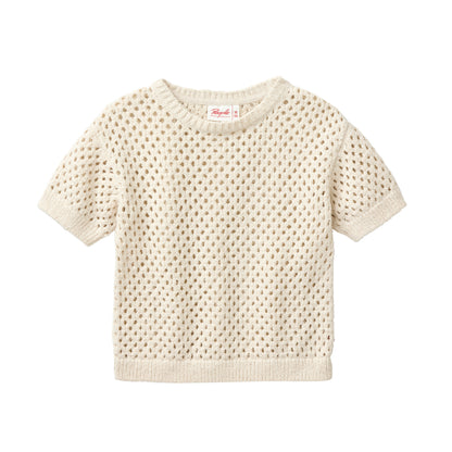 People Wear Organic Strick- Kurzarmpullover