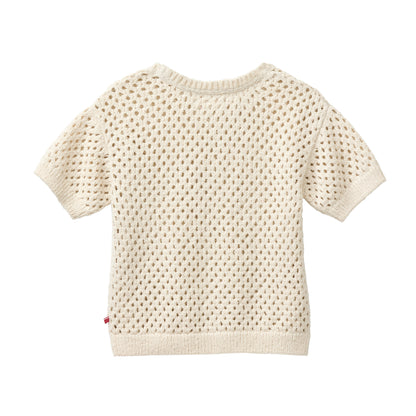 People Wear Organic Strick- Kurzarmpullover