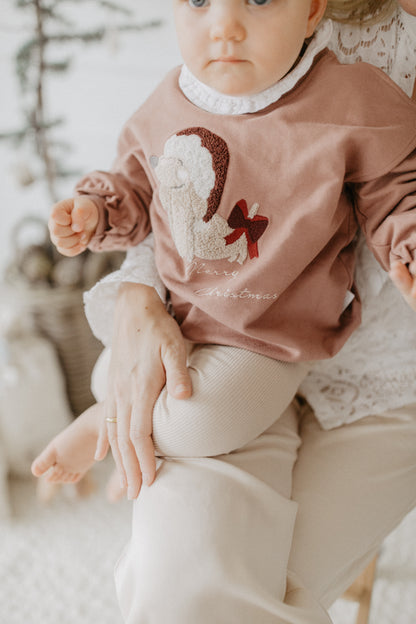 Leevje Sweatshirt Dackel - christmas hat & bow