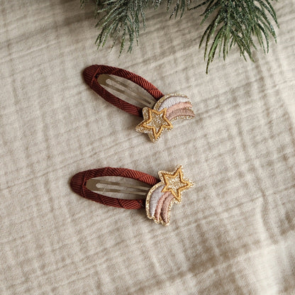 Cosy Roots Haarspangen"Christmas Star" 2-er Set