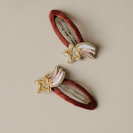Cosy Roots Haarspangen"Christmas Star" 2-er Set
