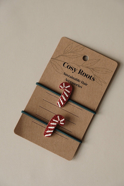 Cosy Roots Haargummis "Candy Cane" 2-er Set