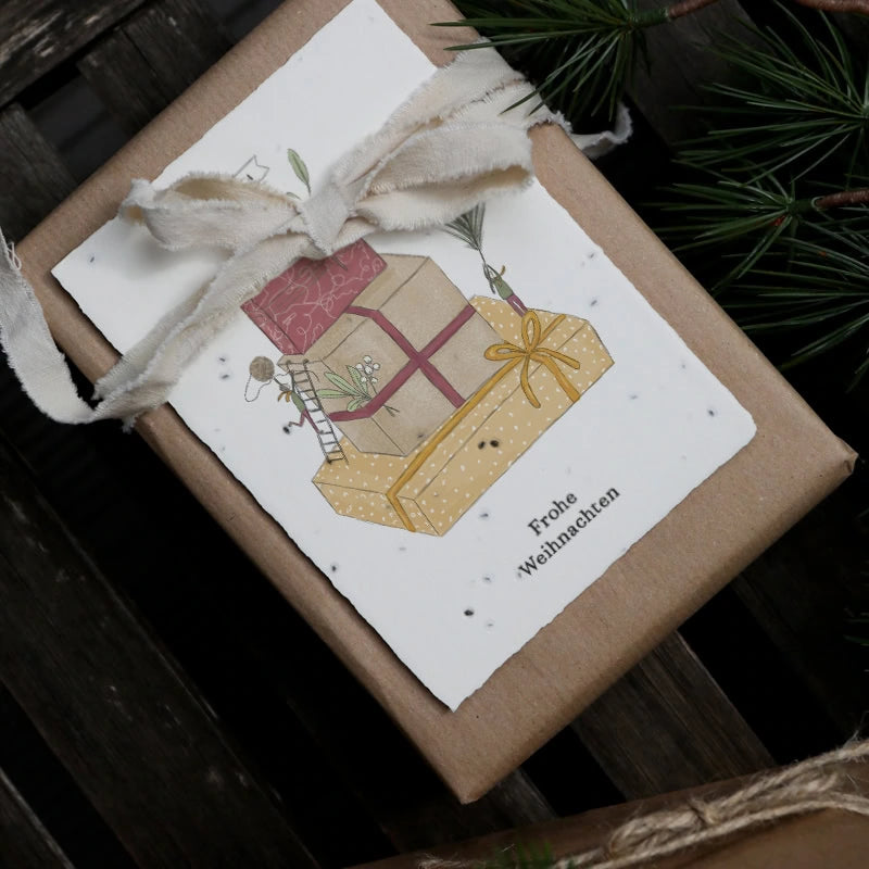 Heylittlegreen Postkarte "Weihnachtsgeschenke"