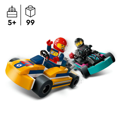 Lego City Go-Karts mit Rennfahrern