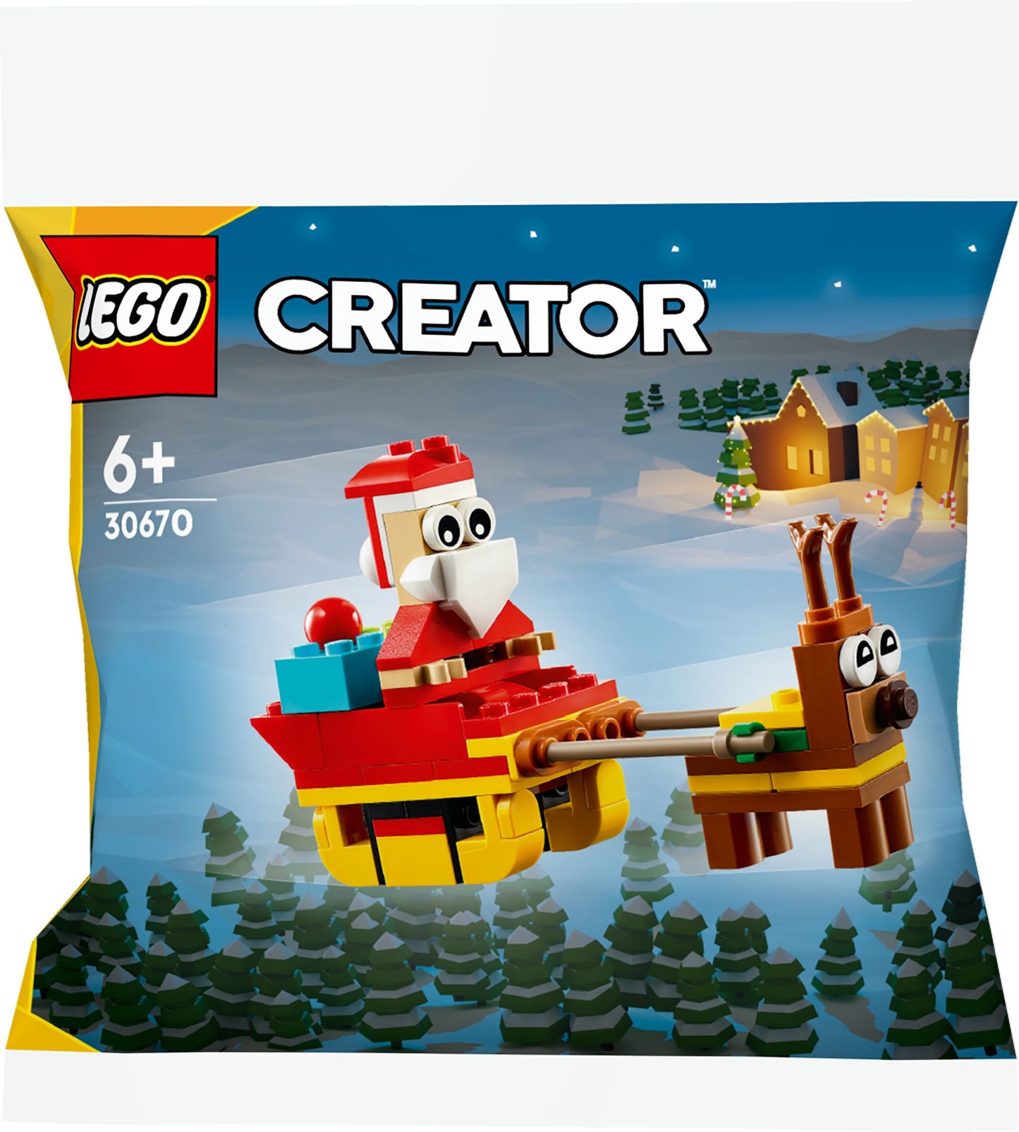 Lego Creator Weihnachtsmann auf Schlittenfahrt