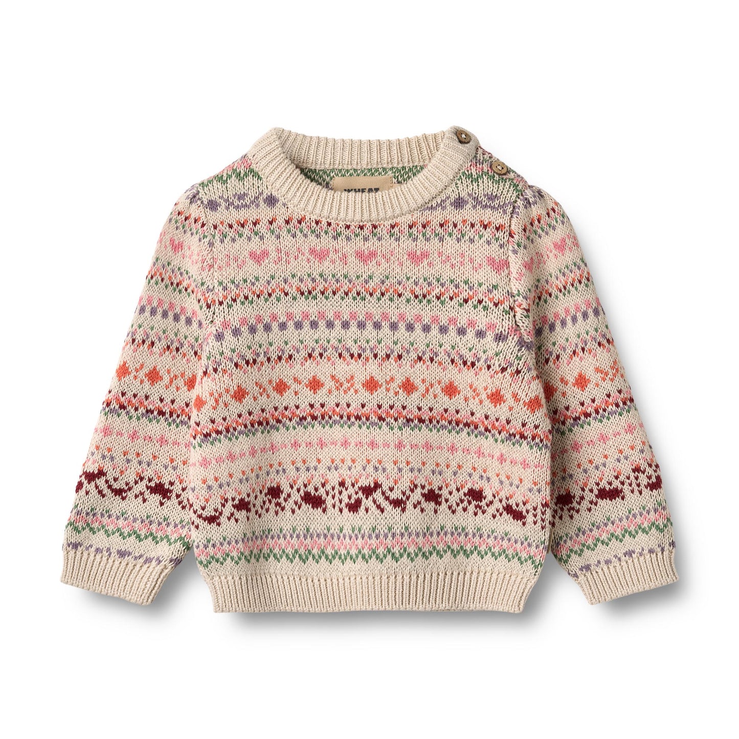 Wheat Jacquard Pullover Olga