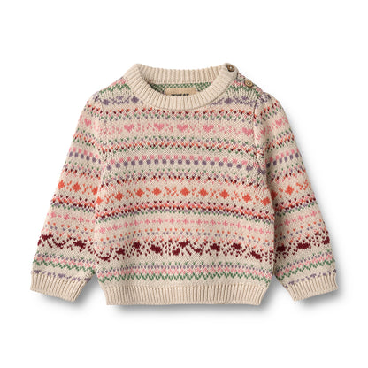 Wheat Jacquard Pullover Olga