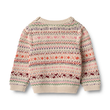 Wheat Jacquard Pullover Olga