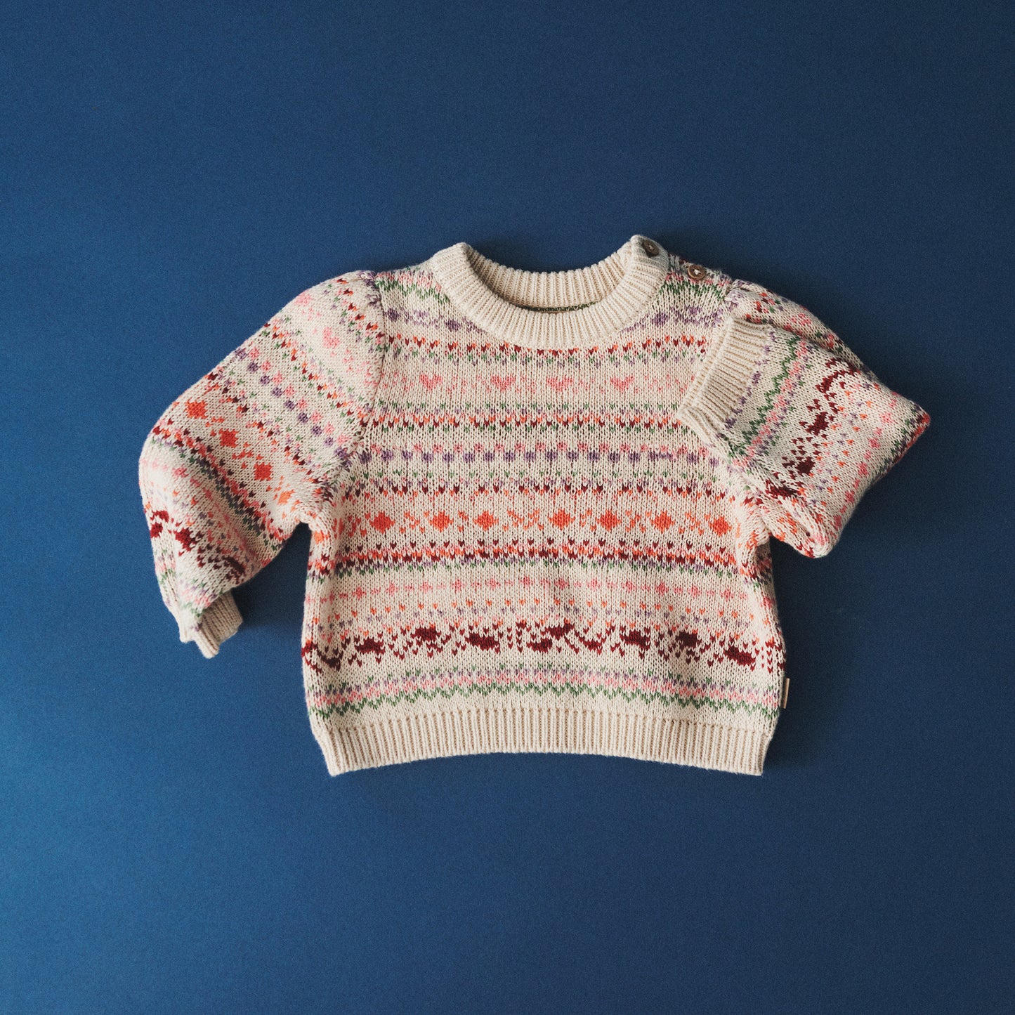 Wheat Jacquard Pullover Olga