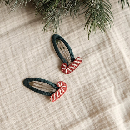 Cosy Roots Haarspangen"Candy Cane" 2-er Set