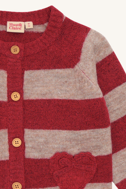 Hust & Claire Strickjacke Camilla Christmas stripe