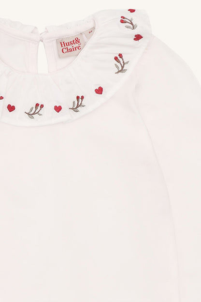 Hust & Claire Longsleeve Alma collar xmas