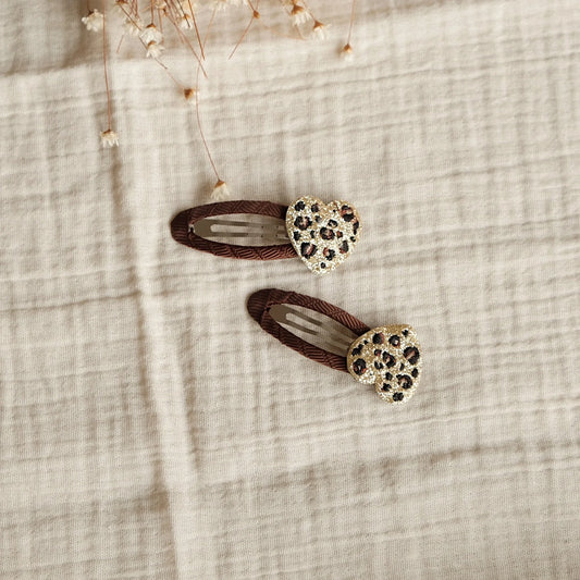 Cosy Roots Haarspangen"Leo Hearts" 2-er Set