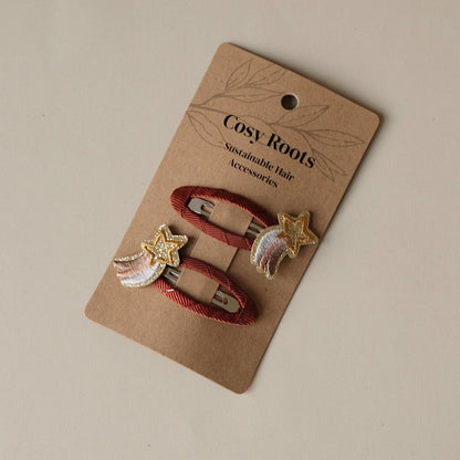 Cosy Roots Haarspangen"Christmas Star" 2-er Set