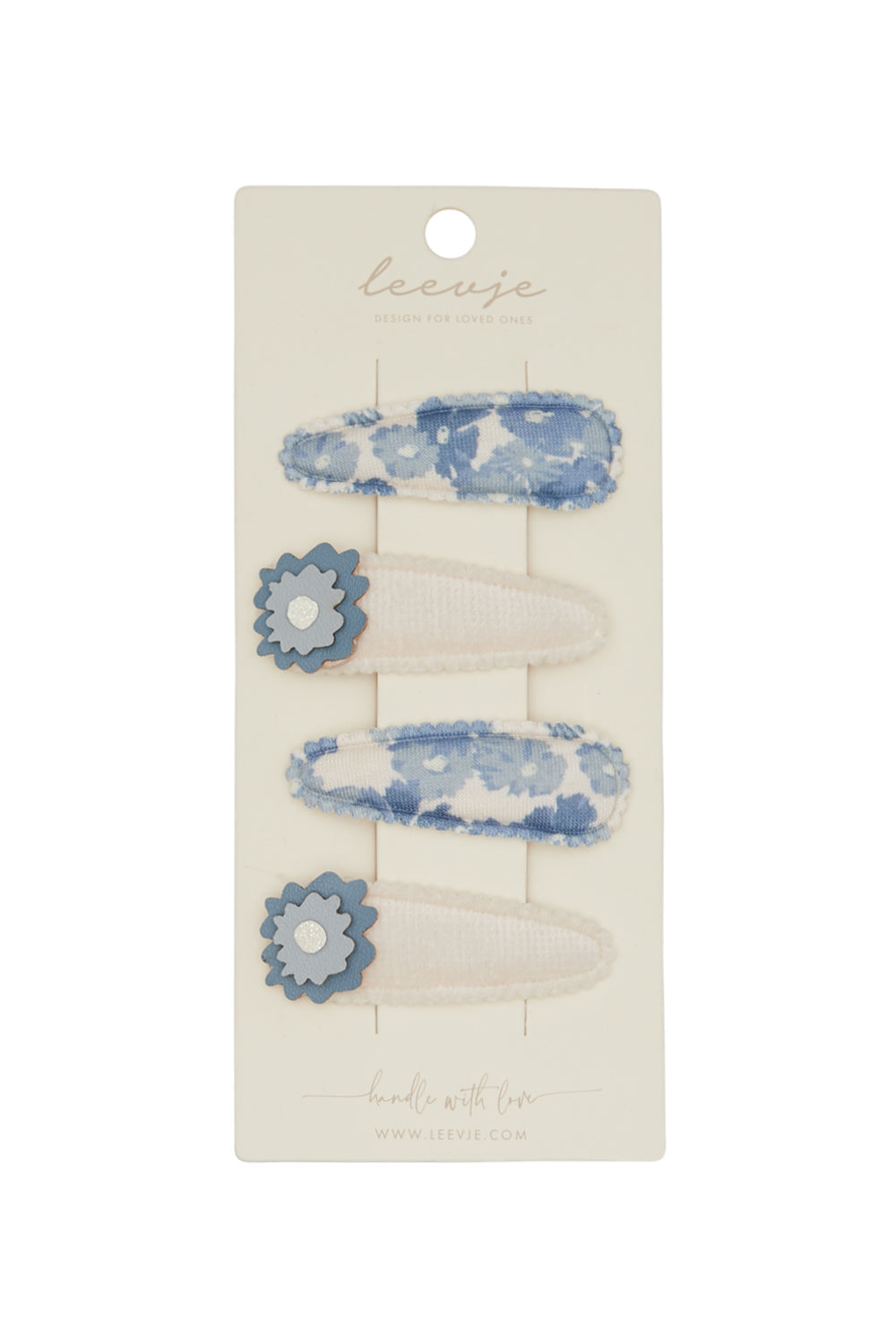 Leevje Haarspangen „Blue Flowers"