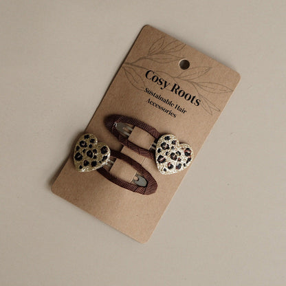 Cosy Roots Haarspangen"Leo Hearts" 2-er Set