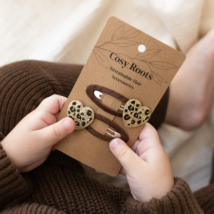 Cosy Roots Haarspangen"Leo Hearts" 2-er Set