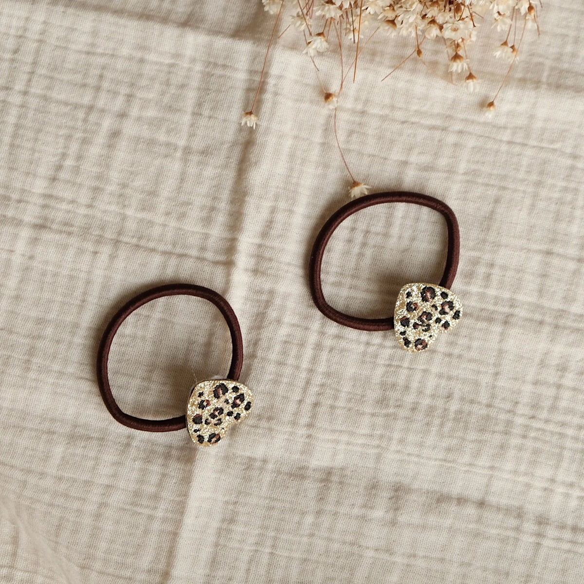 Cosy Roots Haargummis "Leo Hearts" 2-er Set