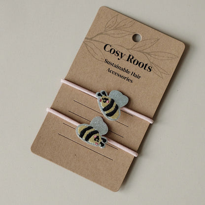 Cosy Roots Haargummis "Bumblebees" 2-er Set
