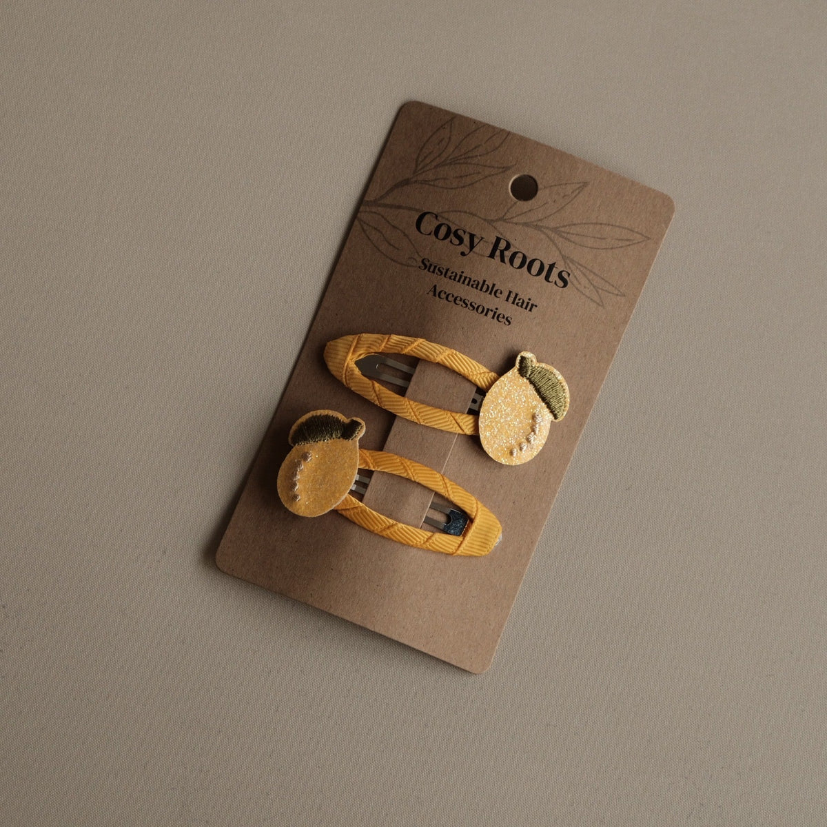 Cosy Roots Haarspangen"Pure Lemon" 2-er Set