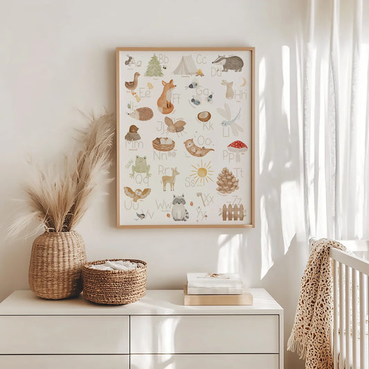 Hej Hanni Poster "Alphabet Wald ABC"
