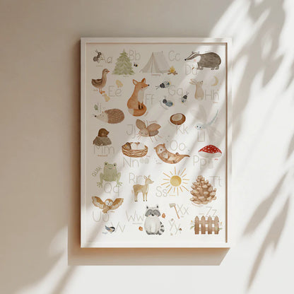 Hej Hanni Poster "Alphabet Wald ABC"