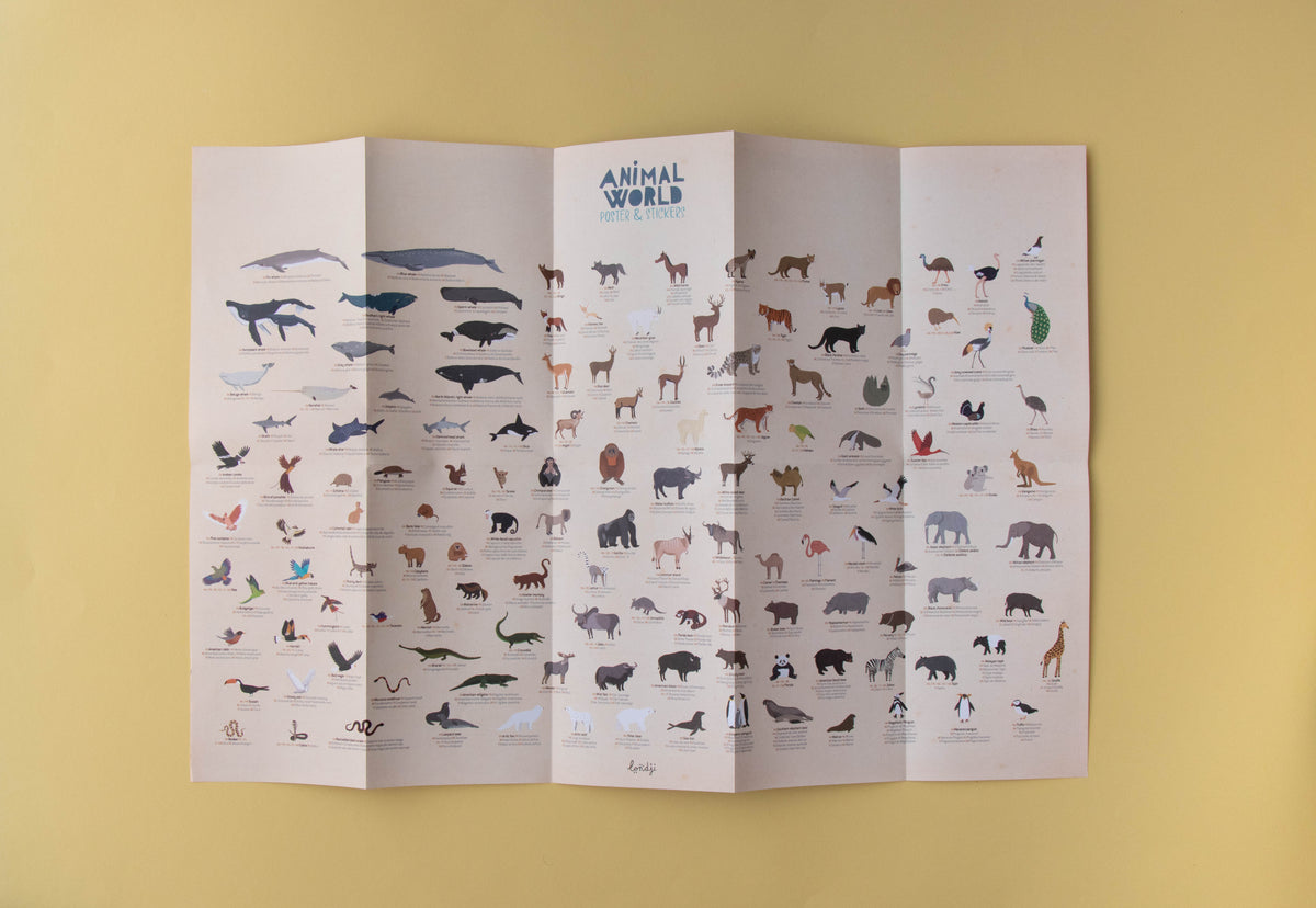 Londji Sticker & Poster Animal World
