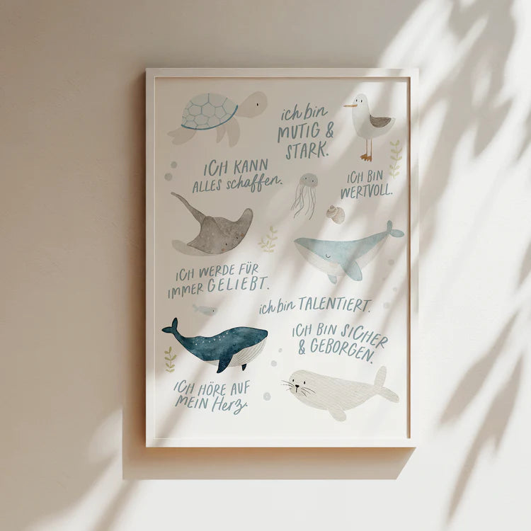 Hej Hanni Poster "Affirmationen Meer"