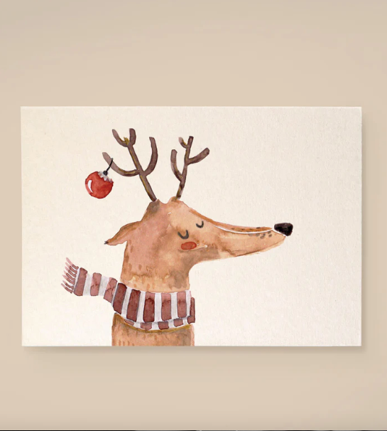 Leevje Karte Rentier Illustration