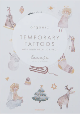 Leevje Tattoos Christmas mit Goldfolie