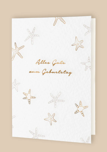 Leevje Klappkarte Seestern "Alles Gute zum Geburtstag"