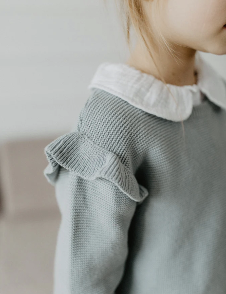 Leevje Pullover mit Rüschendetails