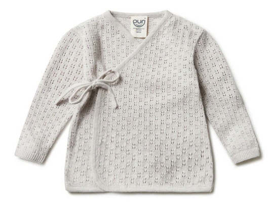Puri Organic Kimono aus Ajourstrick