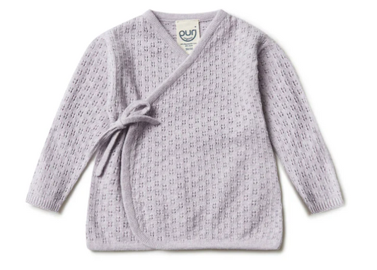 Puri Organic Kimono aus Ajourstrick
