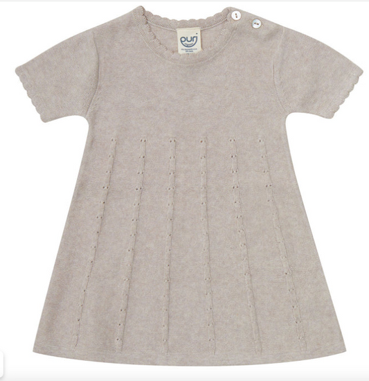 Puri Organic Kurzarm Strickkleid