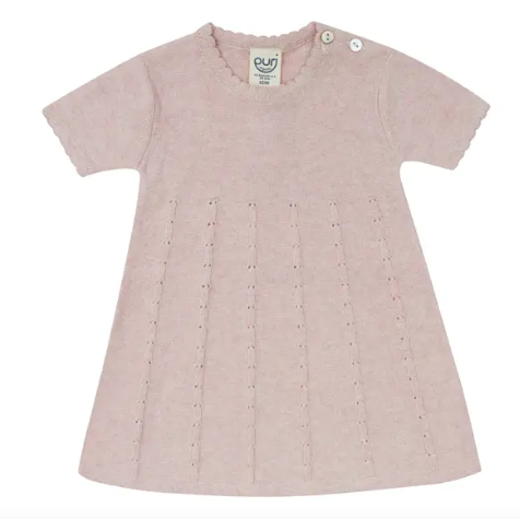 Puri Organic Kurzarm Strickkleid