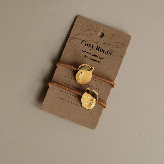 Cosy Roots Haargummis "Pure Lemon" 2-er Set