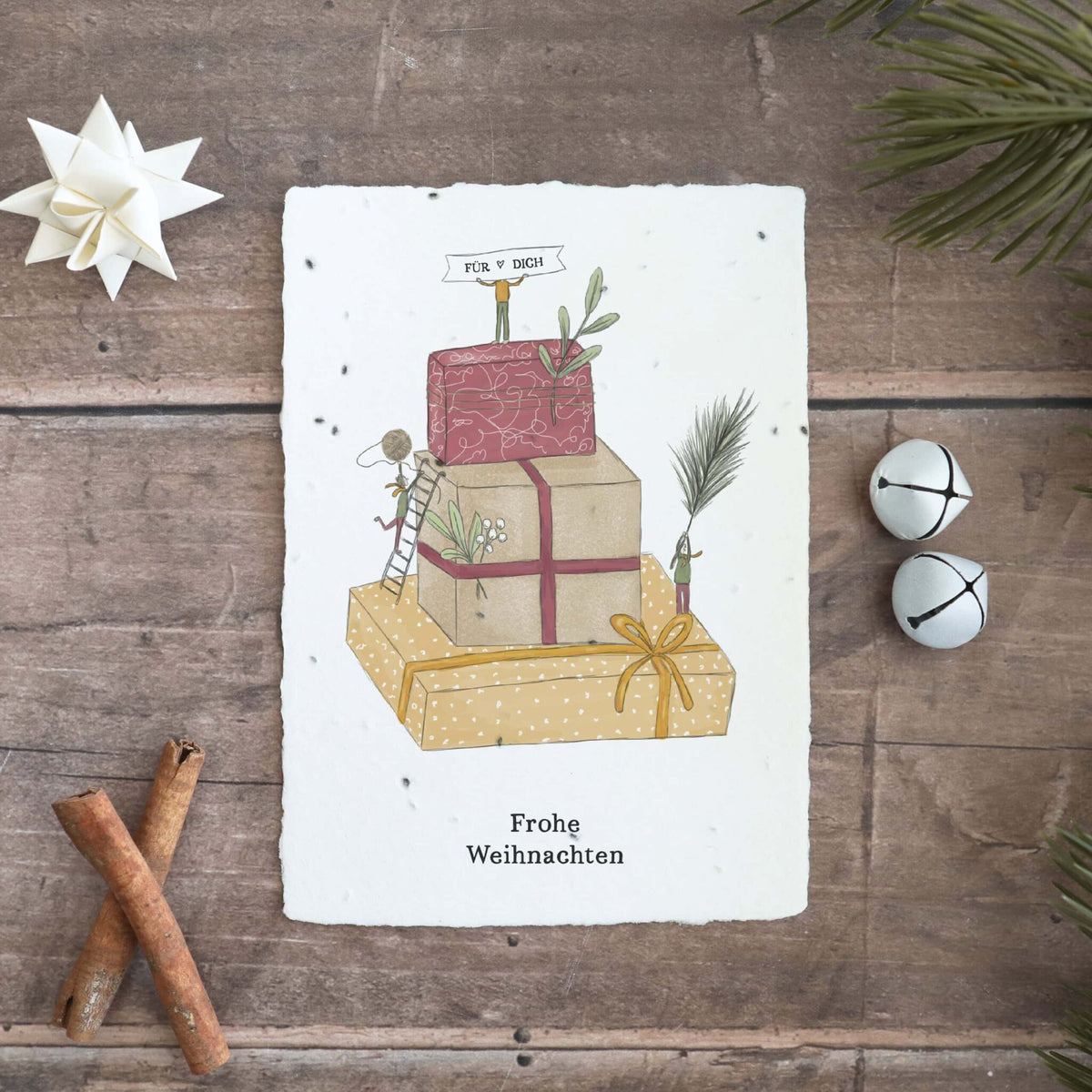 Heylittlegreen Postkarte "Weihnachtsgeschenke"