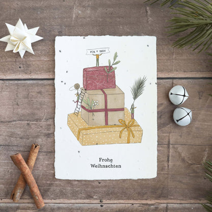 Heylittlegreen Postkarte "Weihnachtsgeschenke"