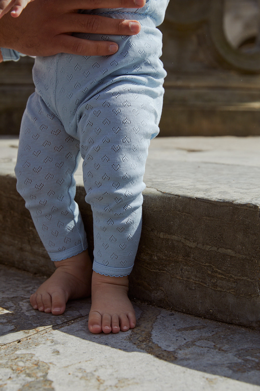 Copenhagen Colors Leggings mit Pointelle Herz Muster