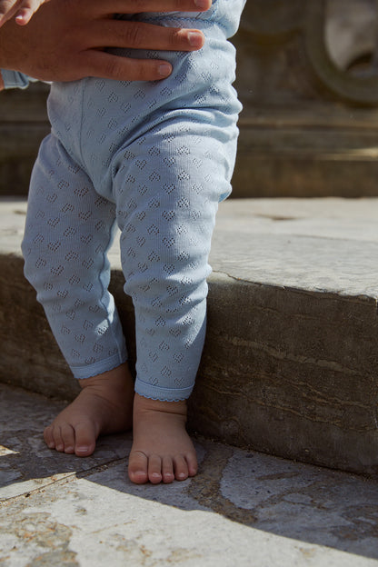 Copenhagen Colors Leggings mit Pointelle Herz Muster