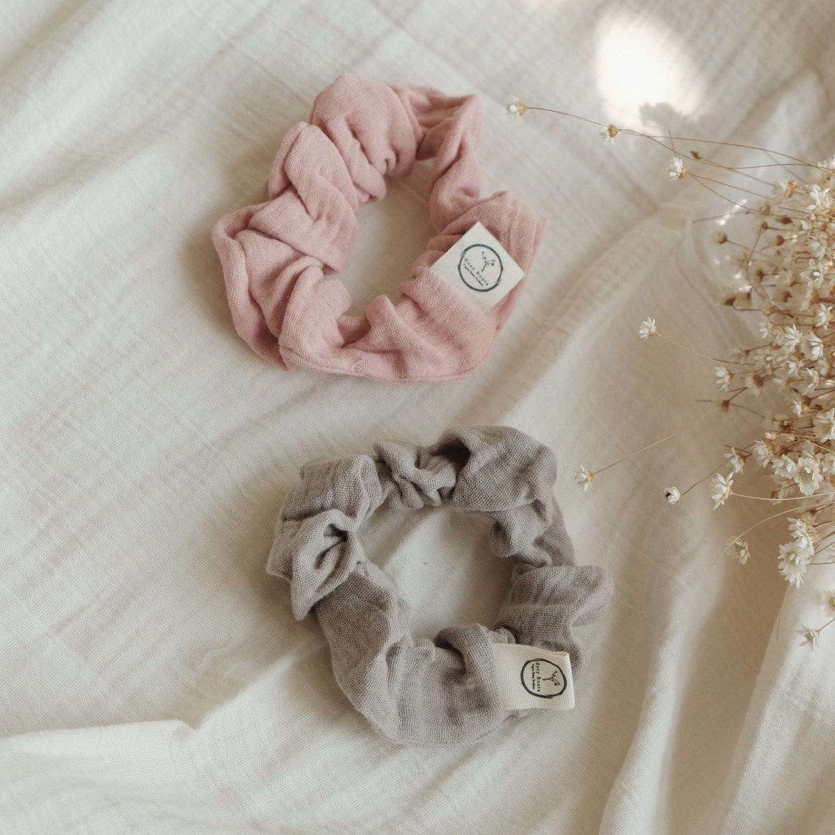 Cosy Roots Muslin Scrunchies 2-er Set