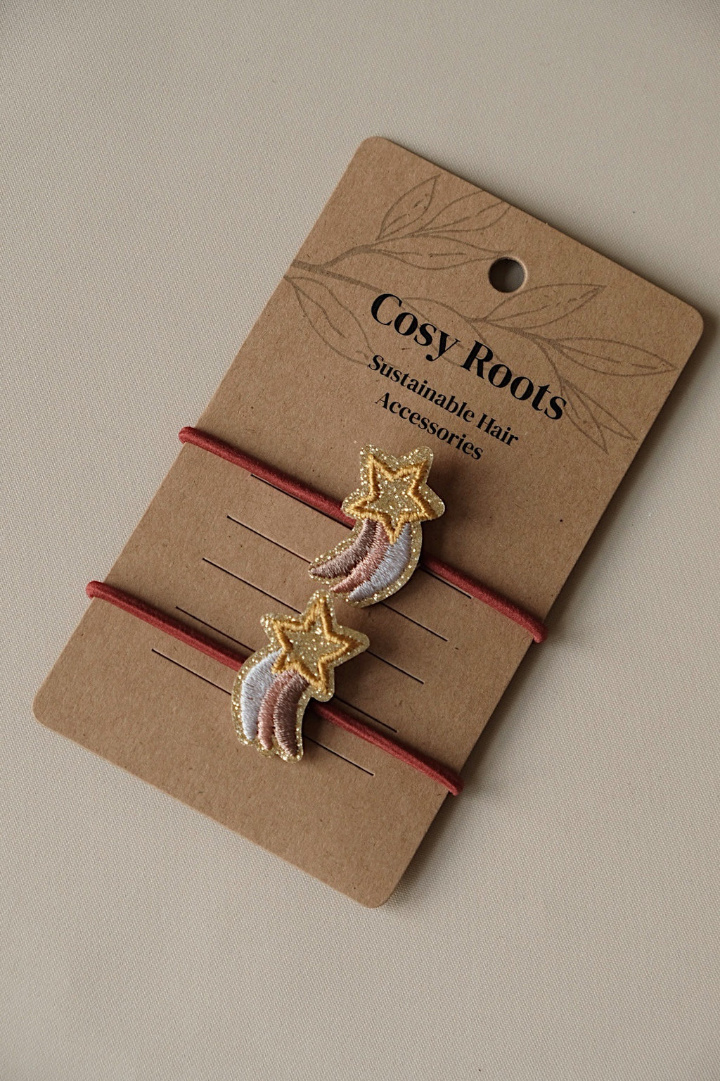 Cosy Roots Haargummis "Christmas Star" 2-er Set