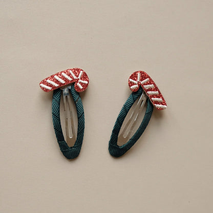 Cosy Roots Haarspangen"Candy Cane" 2-er Set