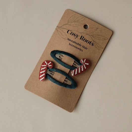 Cosy Roots Haarspangen"Candy Cane" 2-er Set