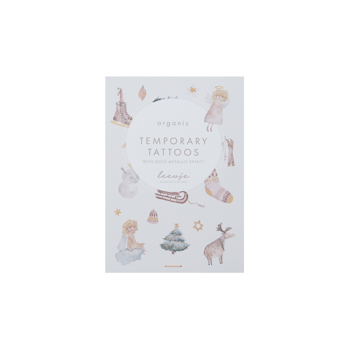 Leevje Tattoos Christmas mit Goldfolie
