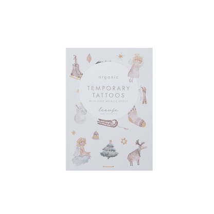 Leevje Tattoos Christmas mit Goldfolie