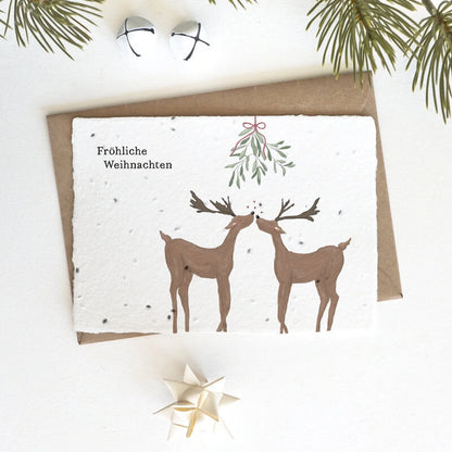 Heylittlegreen Postkarte "Rentiere"