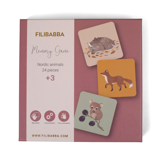 Filibabba Memo-Spiel Nordische Tierwelt