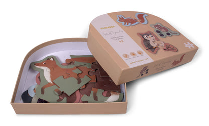 Filibabba Puzzle Set Nordische Tierwelt